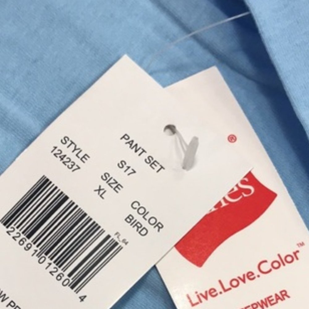 Hanes Long Sleeve Tee & Pant Sleep Set - Picture 6 of 6